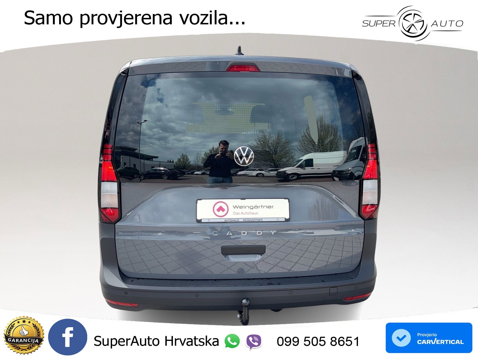 Volkswagen Caddy Cargo 2.0 TDI, AHK, Klima, PDC 6-Gang 102 KS