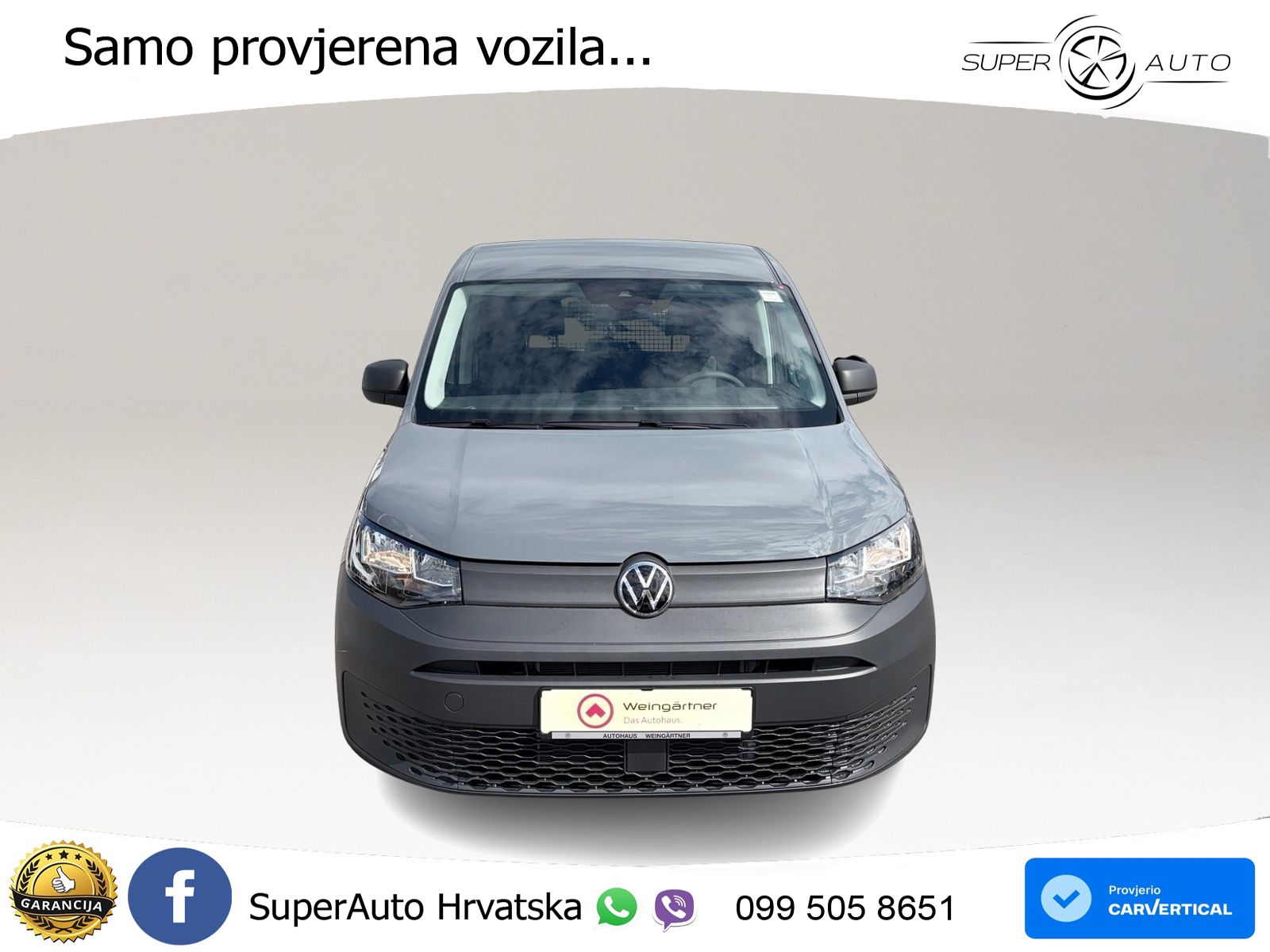 Volkswagen Caddy Cargo 2.0 TDI, AHK, Klima, PDC 6-Gang 102 KS