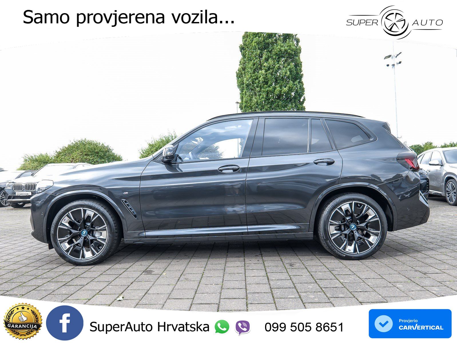BMW iX3 80 kWh (286 KS) M Sport LED+GR SJED+ACC