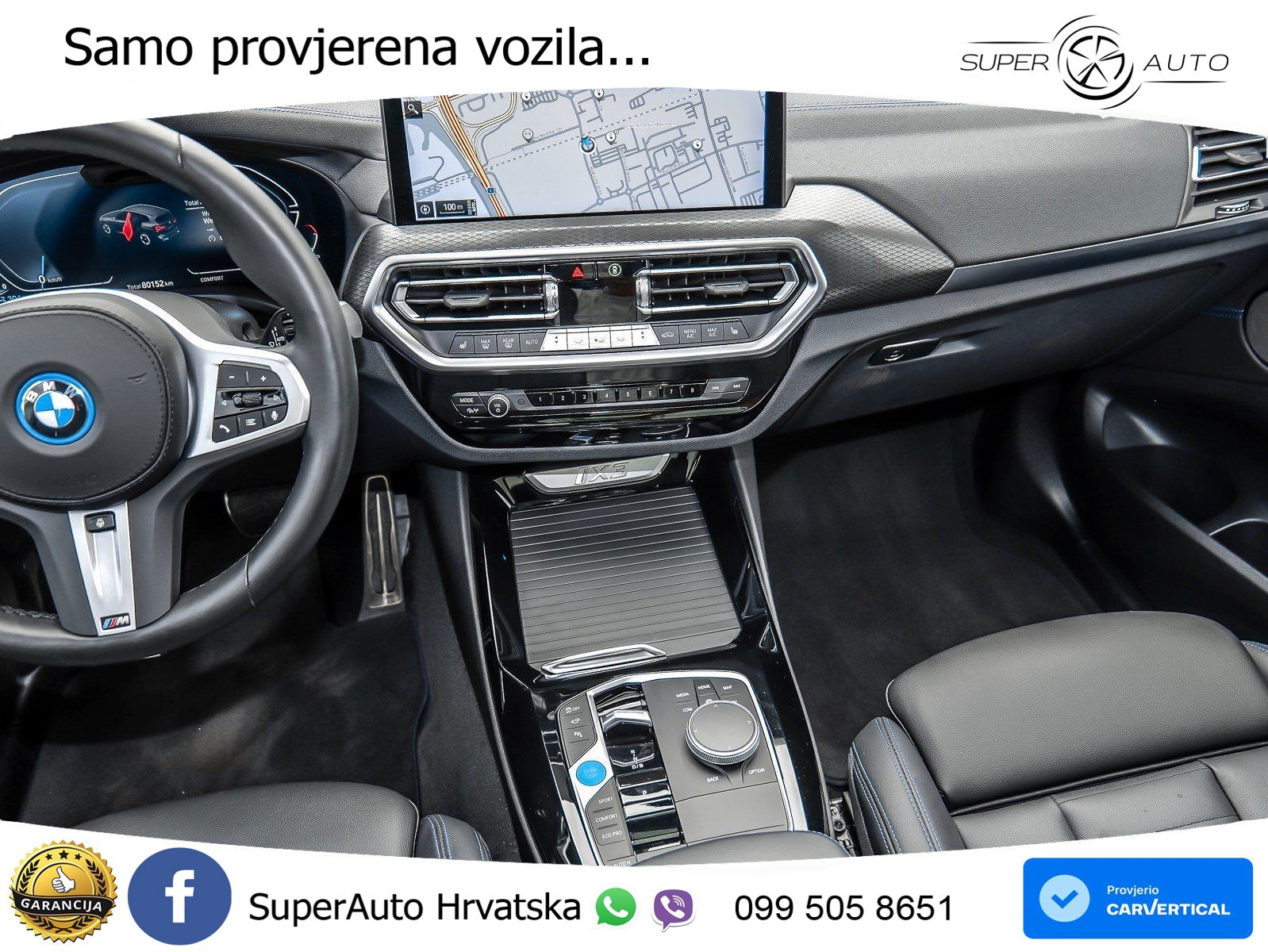 BMW iX3 80 kWh (286 KS) M Sport LED+GR SJED+ACC