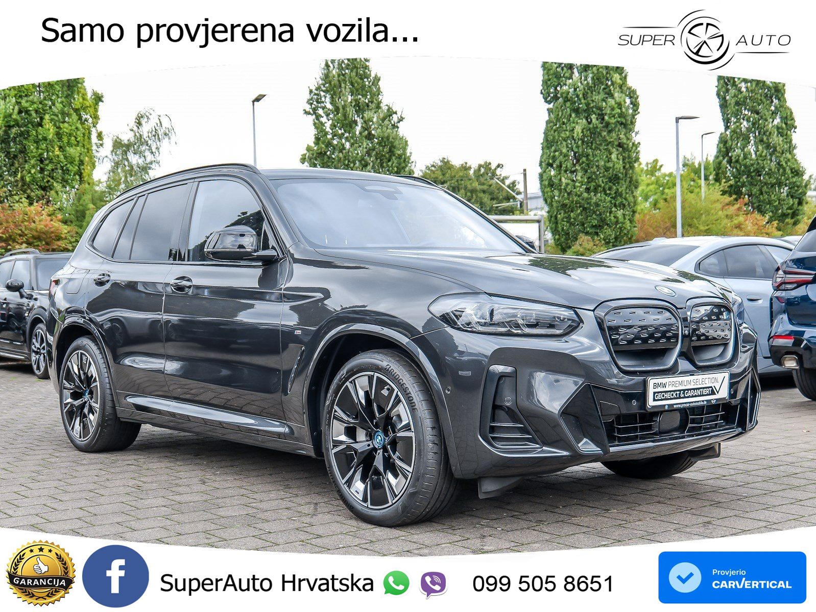 BMW iX3 80 kWh (286 KS) M Sport LED+GR SJED+ACC