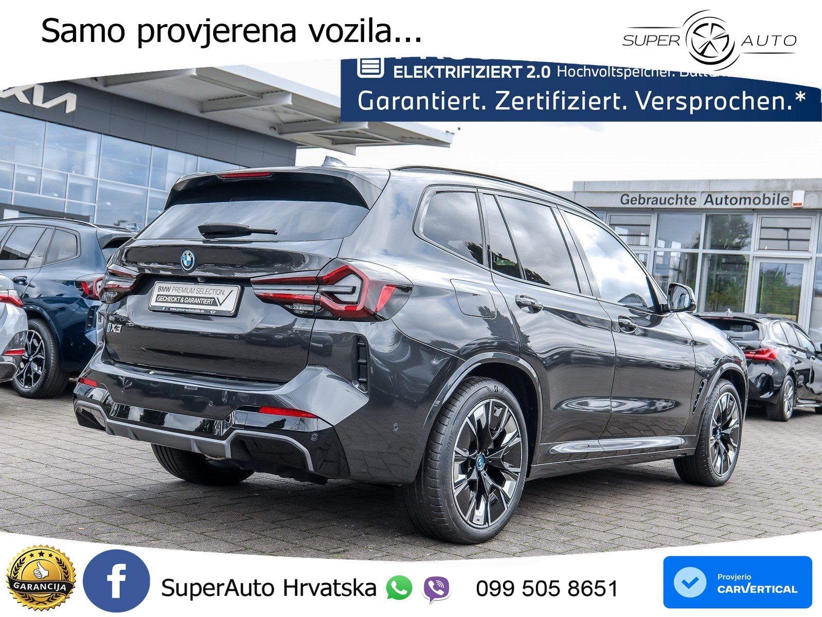 BMW iX3 80 kWh (286 KS) M Sport LED+GR SJED+ACC