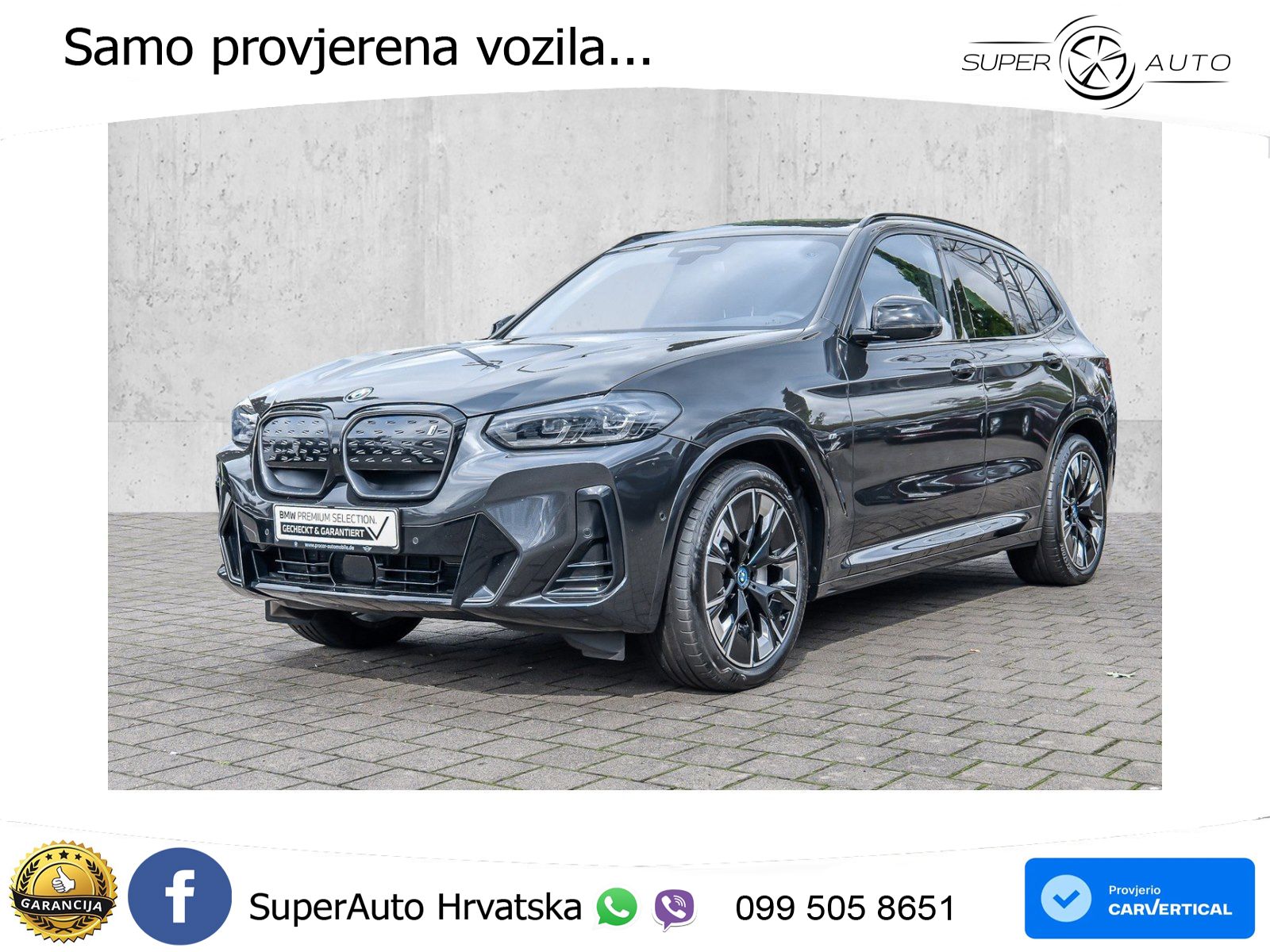 BMW iX3 80 kWh (286 KS) M Sport LED+GR SJED+ACC