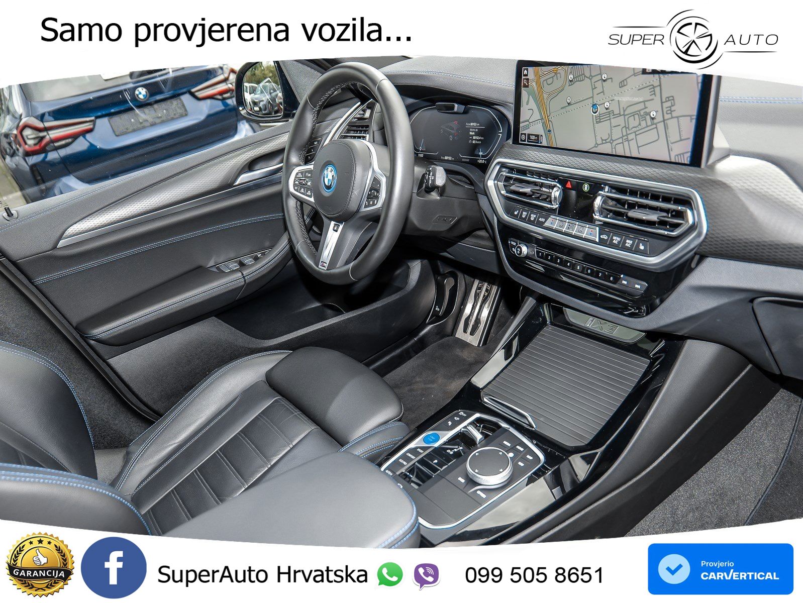 BMW iX3 80 kWh (286 KS) M Sport LED+GR SJED+ACC