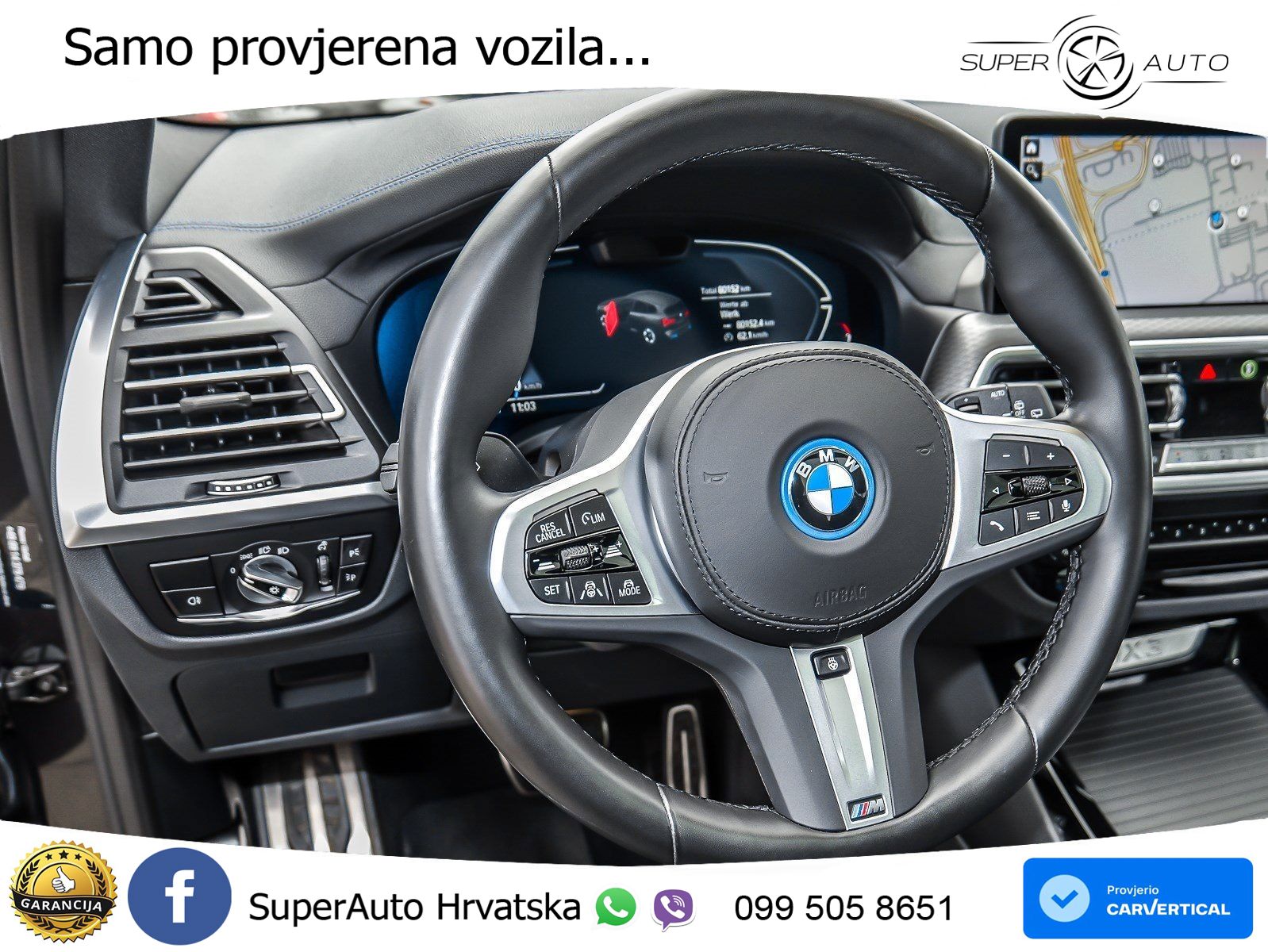 BMW iX3 80 kWh (286 KS) M Sport LED+GR SJED+ACC