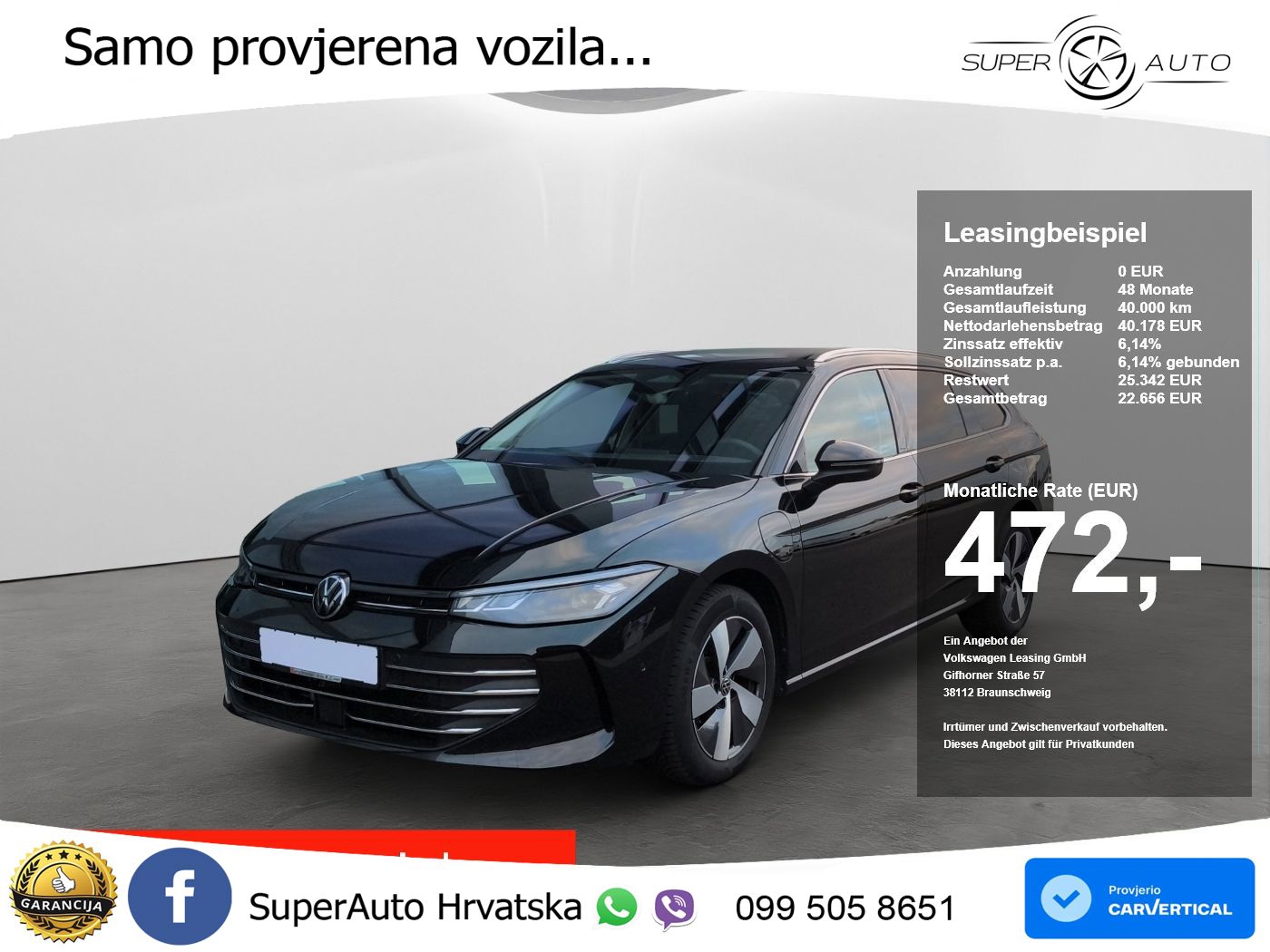 Volkswagen Passat Variant 1.5 TSI (204 KS) eHybrid DSG Business LED+GR SJED+ACC