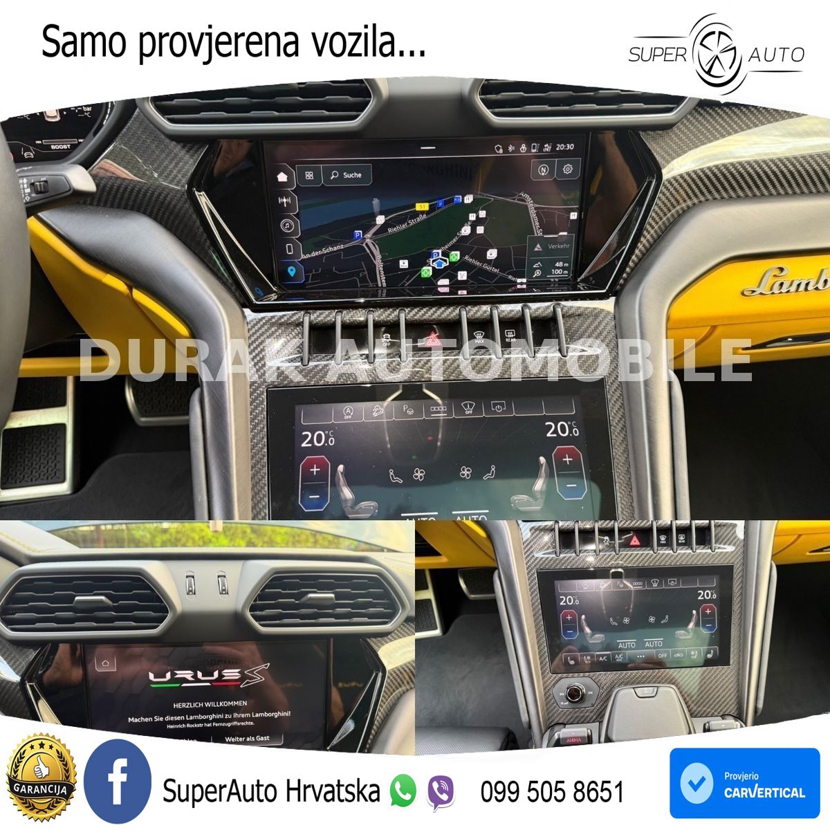 Lamborghini Urus S 4.0 V8 (666 KS) 4WD Automatic ZRAČNI+ACC+GR SJED+KAM+PANO
