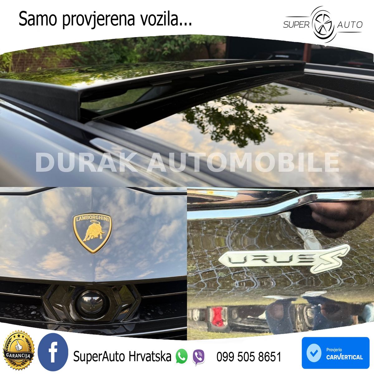 Lamborghini Urus S 4.0 V8 (666 KS) 4WD Automatic ZRAČNI+ACC+GR SJED+KAM+PANO