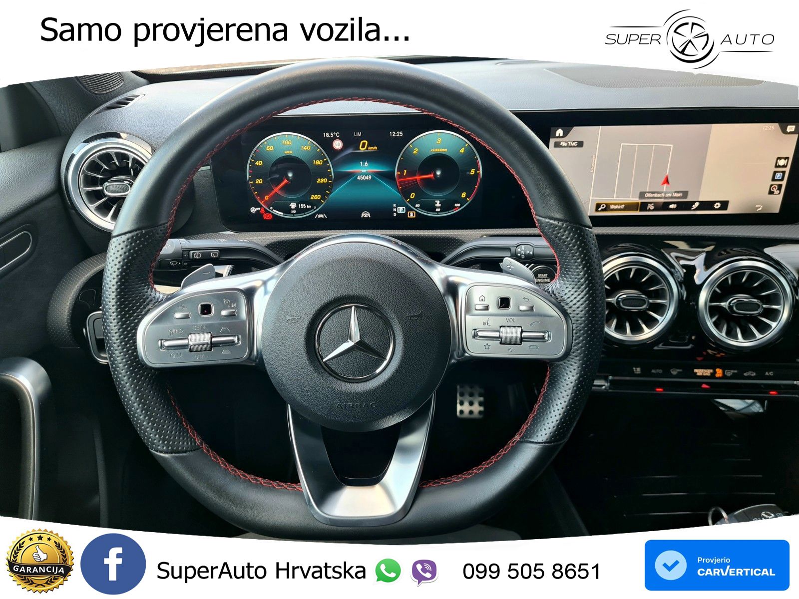 Mercedes-Benz A 200d 8G-DCT AMG LED+GR SJED+ACC