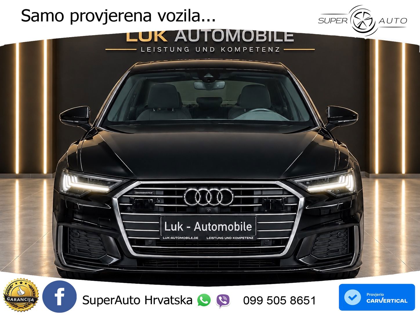 Audi A6 50 TDI V6 (286 KS) quattro tiptronic S line ZRAČNI+ACC+GR SJED+360
