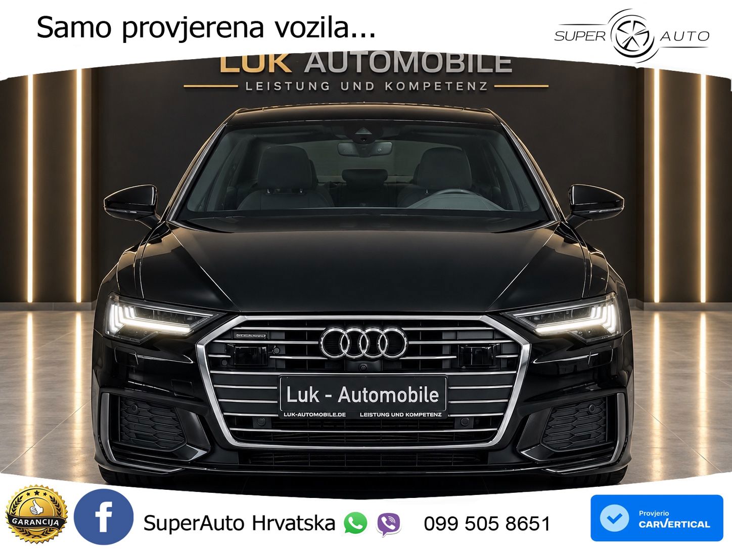 Audi A6 50 TDI V6 (286 KS) quattro tiptronic S line ZRAČNI+ACC+GR SJED+360
