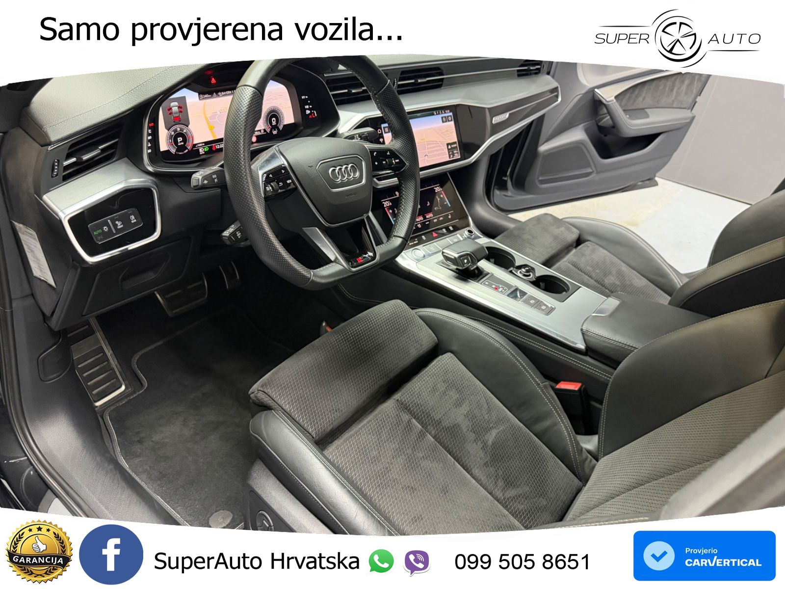 Audi A6 50 TDI V6 (286 KS) quattro tiptronic S line ZRAČNI+ACC+GR SJED+360
