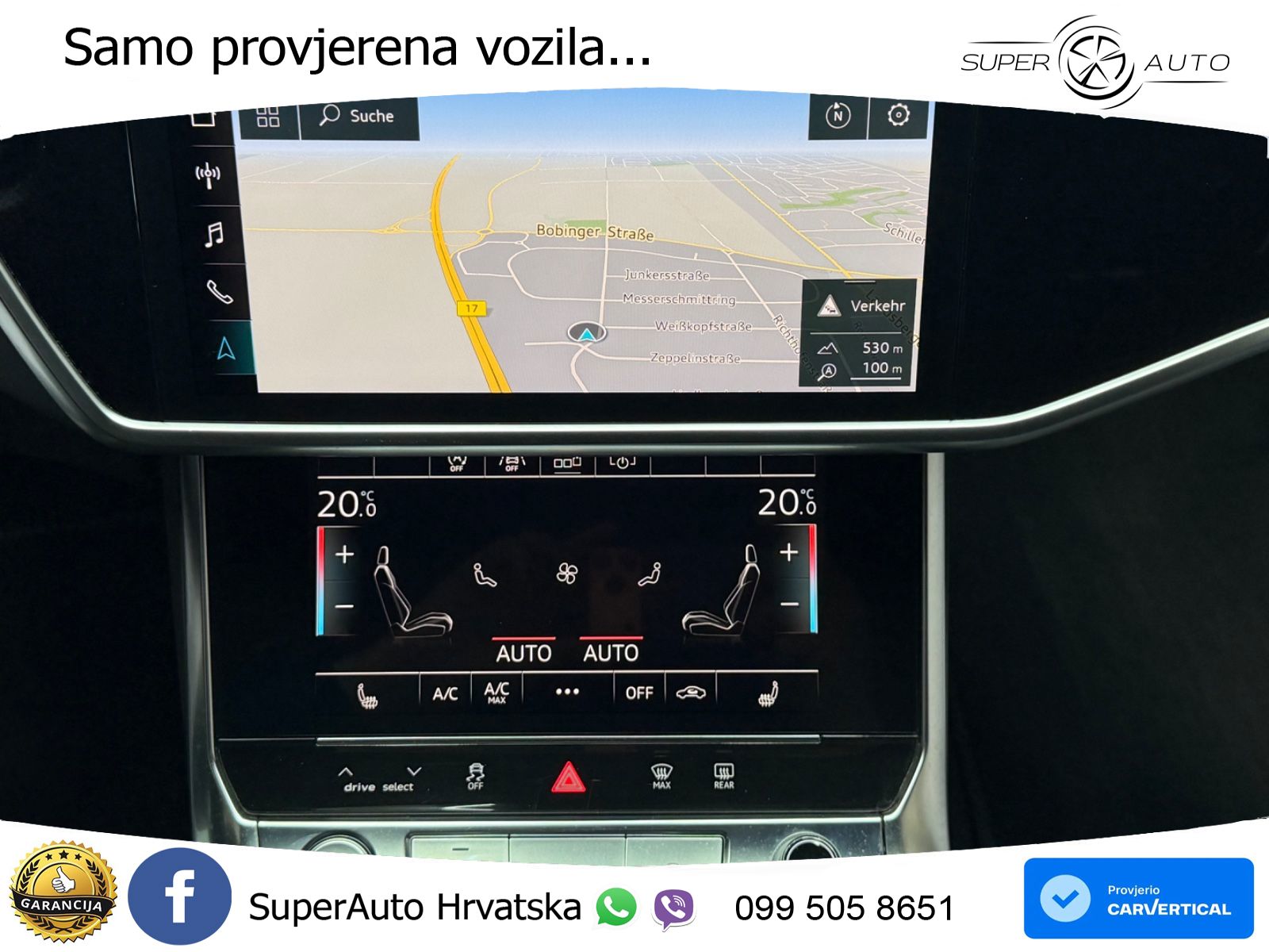 Audi A6 50 TDI V6 (286 KS) quattro tiptronic S line ZRAČNI+ACC+GR SJED+360
