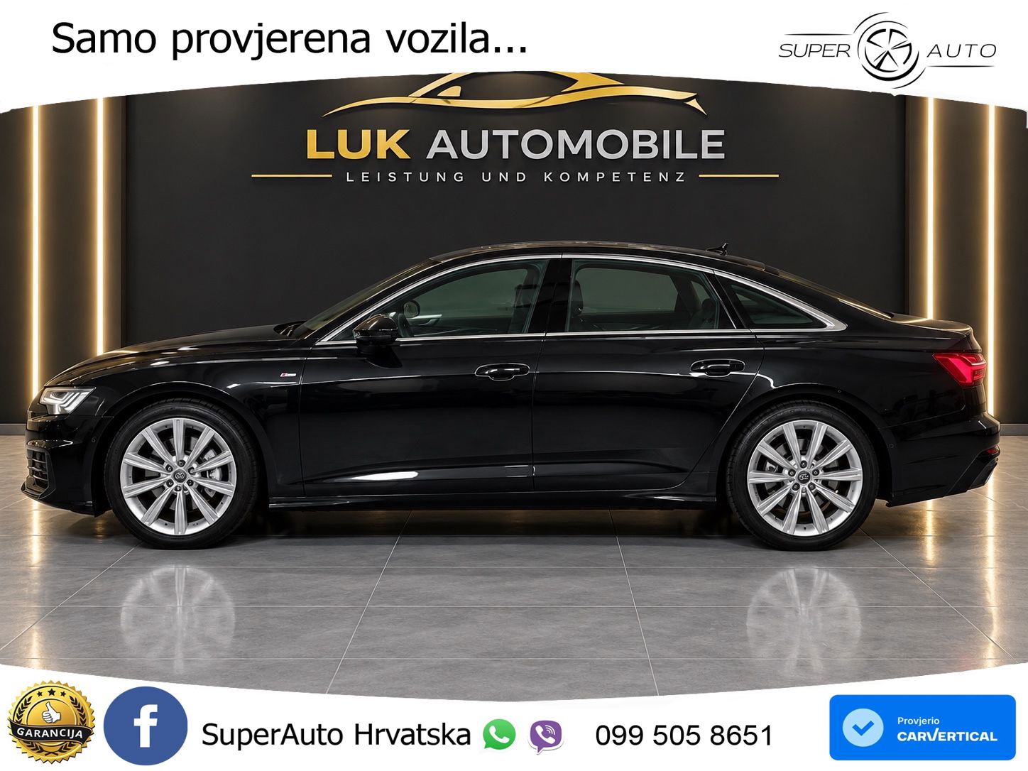 Audi A6 50 TDI V6 (286 KS) quattro tiptronic S line ZRAČNI+ACC+GR SJED+360