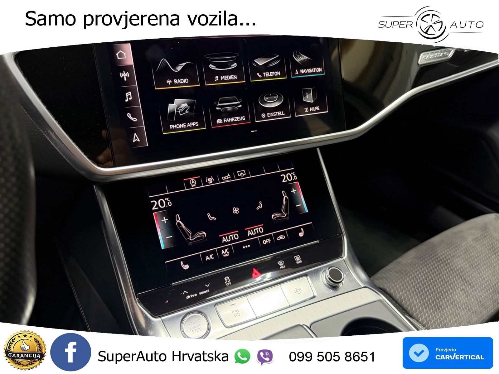 Audi A6 50 TDI V6 (286 KS) quattro tiptronic S line ZRAČNI+ACC+GR SJED+360