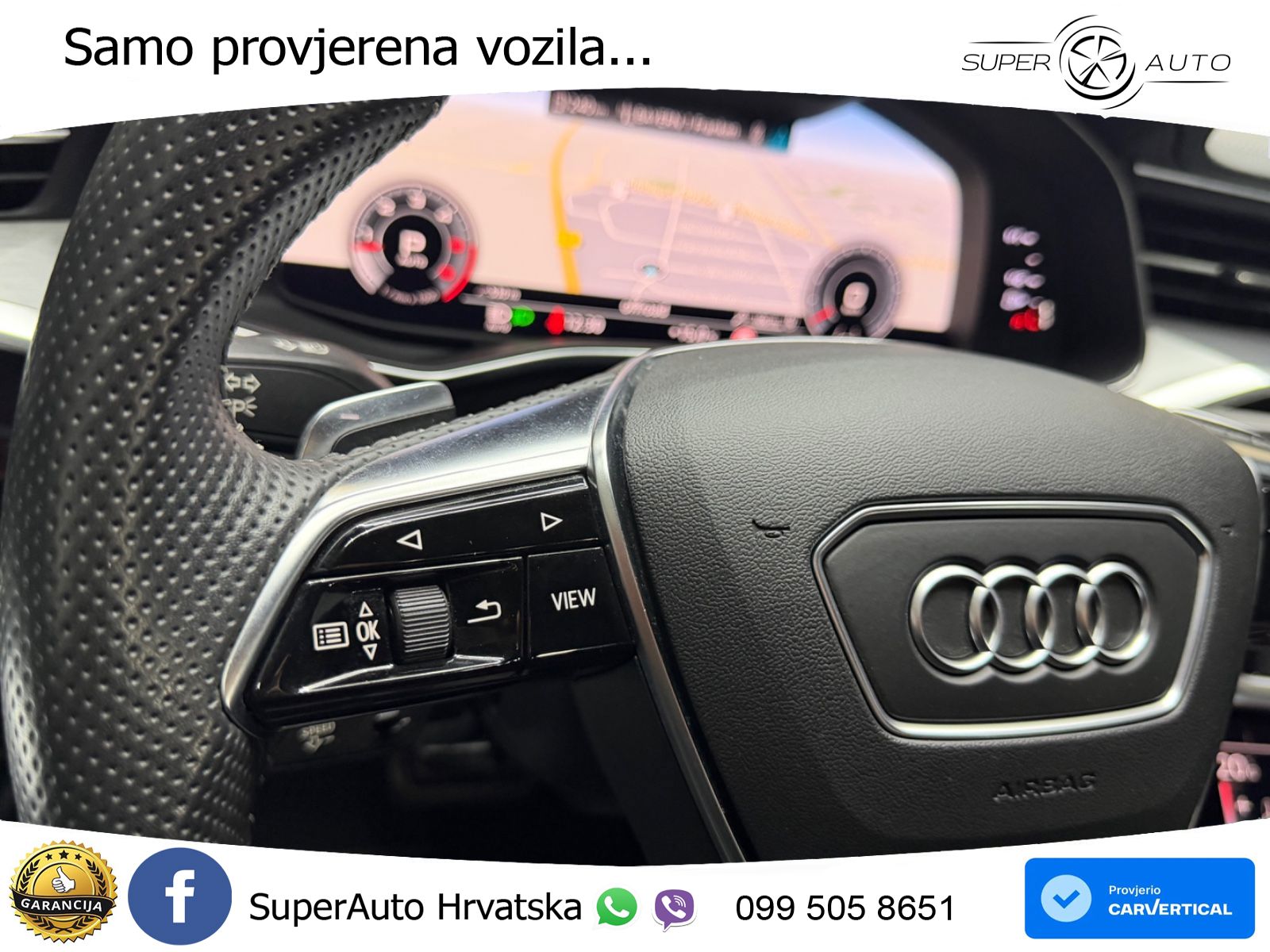 Audi A6 50 TDI V6 (286 KS) quattro tiptronic S line ZRAČNI+ACC+GR SJED+360