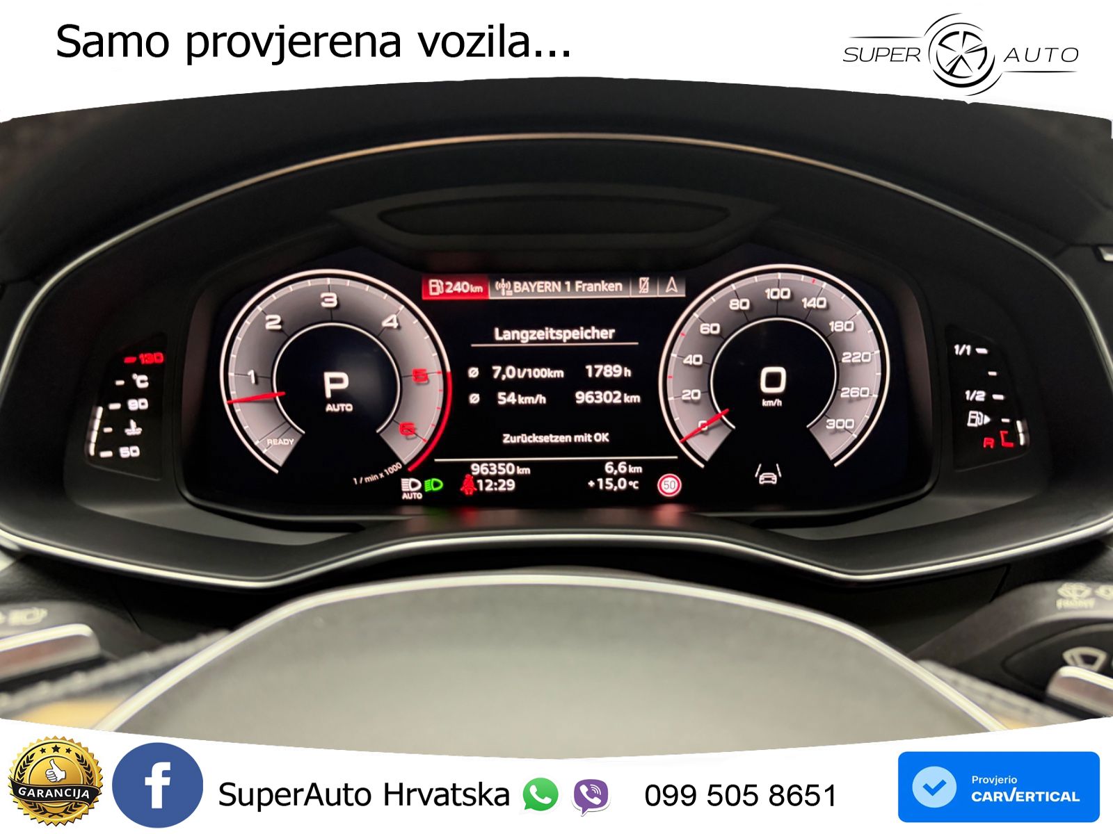 Audi A6 50 TDI V6 (286 KS) quattro tiptronic S line ZRAČNI+ACC+GR SJED+360