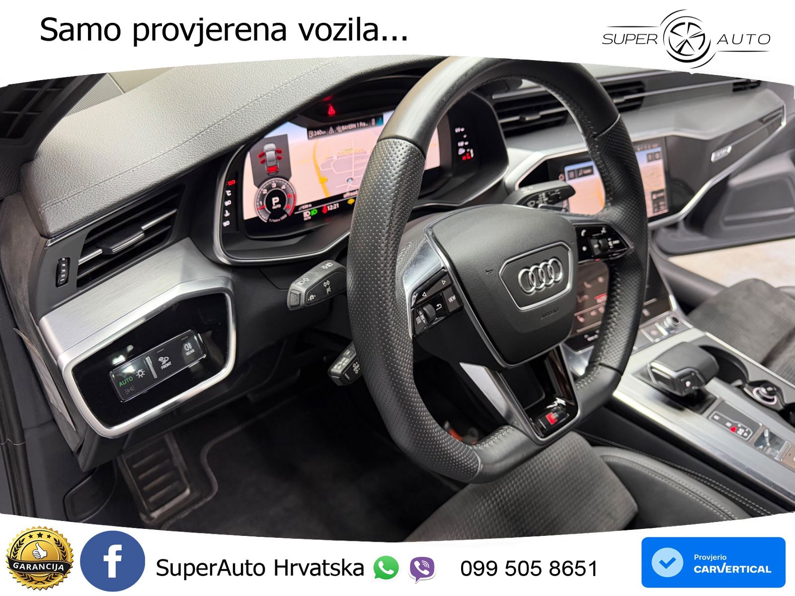 Audi A6 50 TDI V6 (286 KS) quattro tiptronic S line ZRAČNI+ACC+GR SJED+360