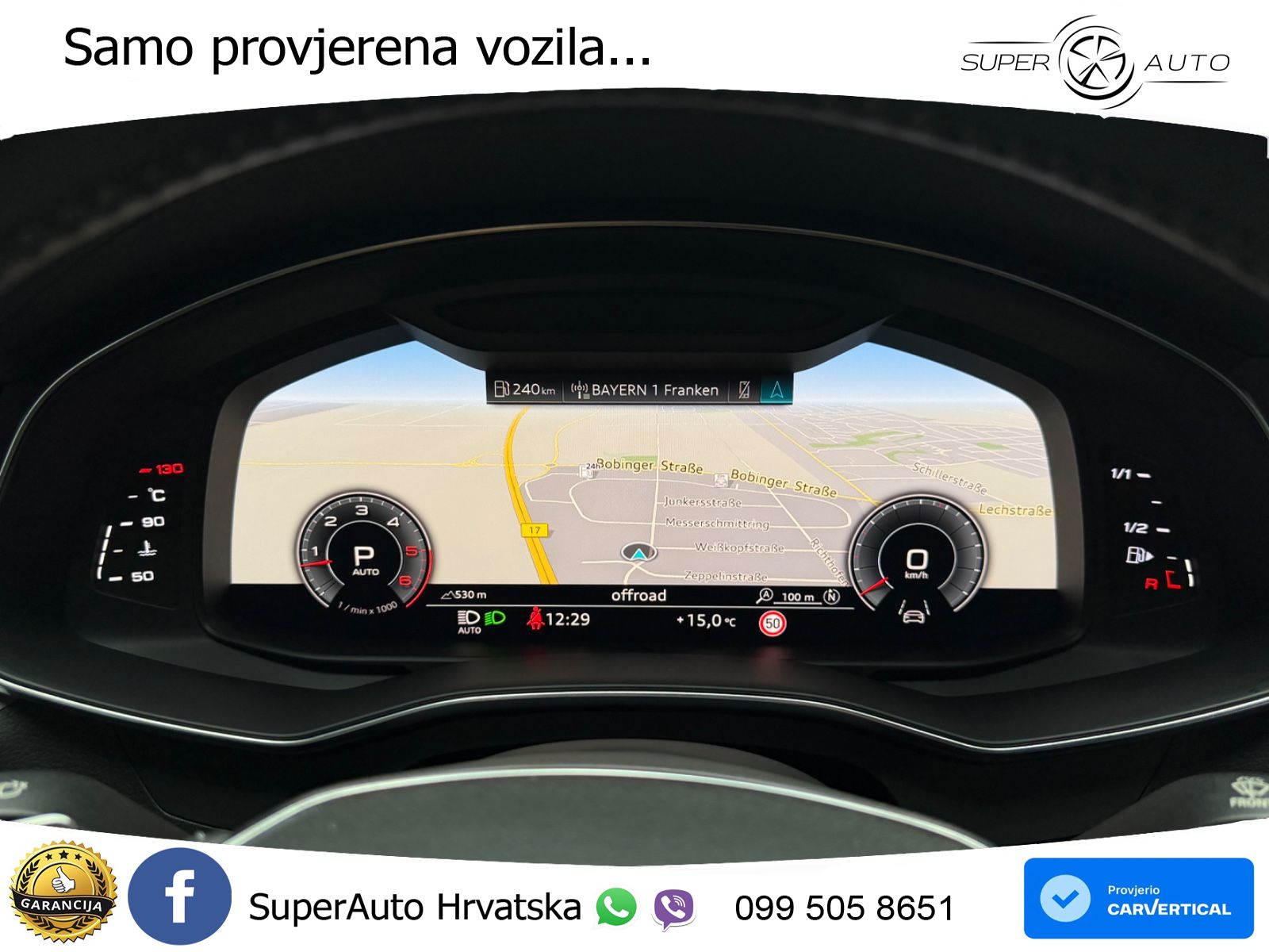 Audi A6 50 TDI V6 (286 KS) quattro tiptronic S line ZRAČNI+ACC+GR SJED+360