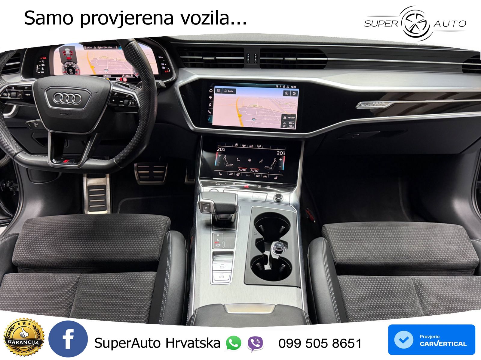Audi A6 50 TDI V6 (286 KS) quattro tiptronic S line ZRAČNI+ACC+GR SJED+360