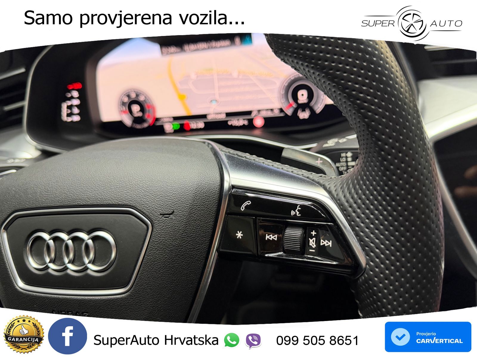 Audi A6 50 TDI V6 (286 KS) quattro tiptronic S line ZRAČNI+ACC+GR SJED+360