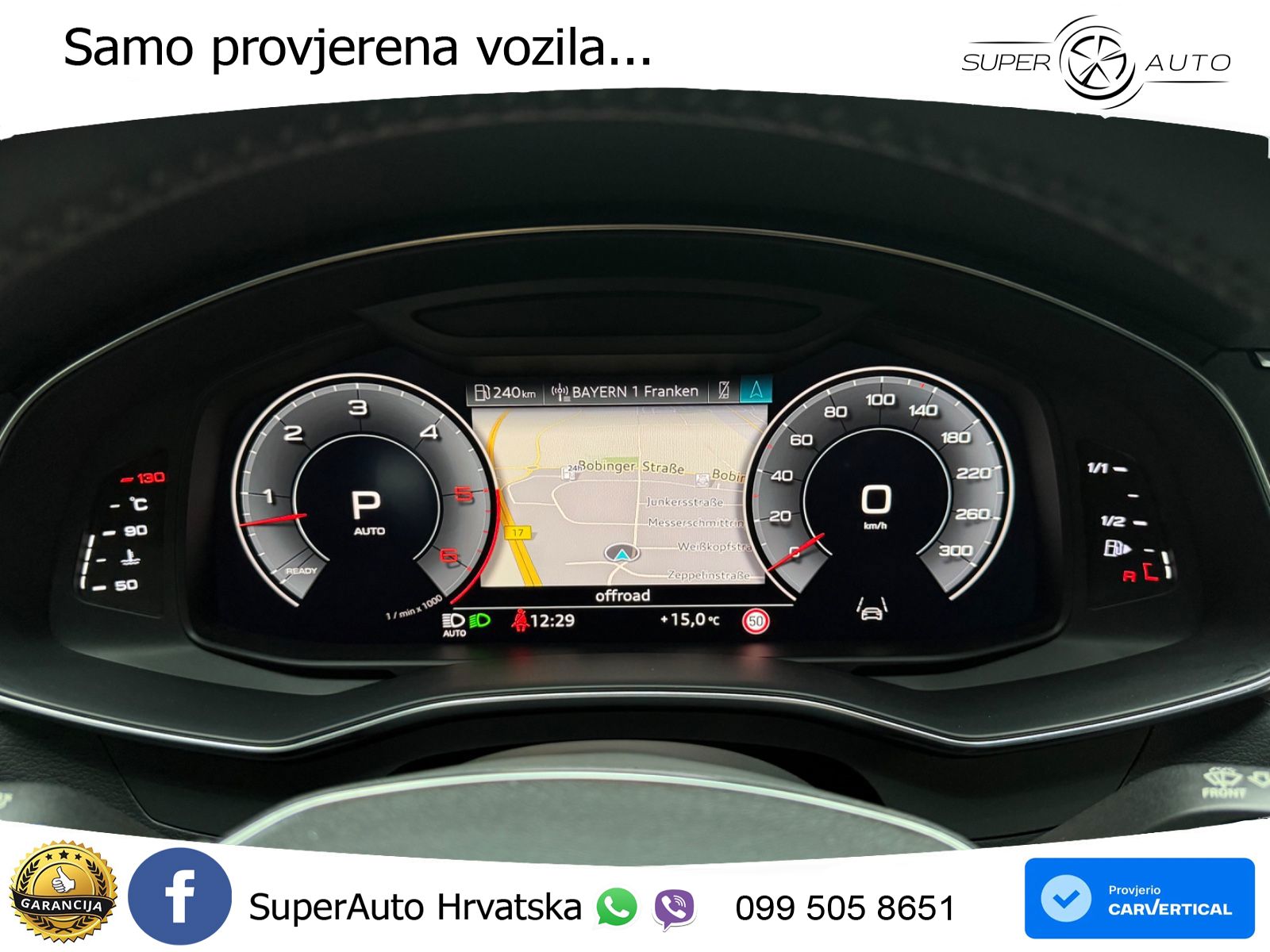 Audi A6 50 TDI V6 (286 KS) quattro tiptronic S line ZRAČNI+ACC+GR SJED+360