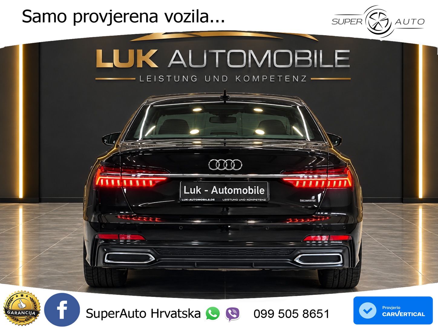 Audi A6 50 TDI V6 (286 KS) quattro tiptronic S line ZRAČNI+ACC+GR SJED+360