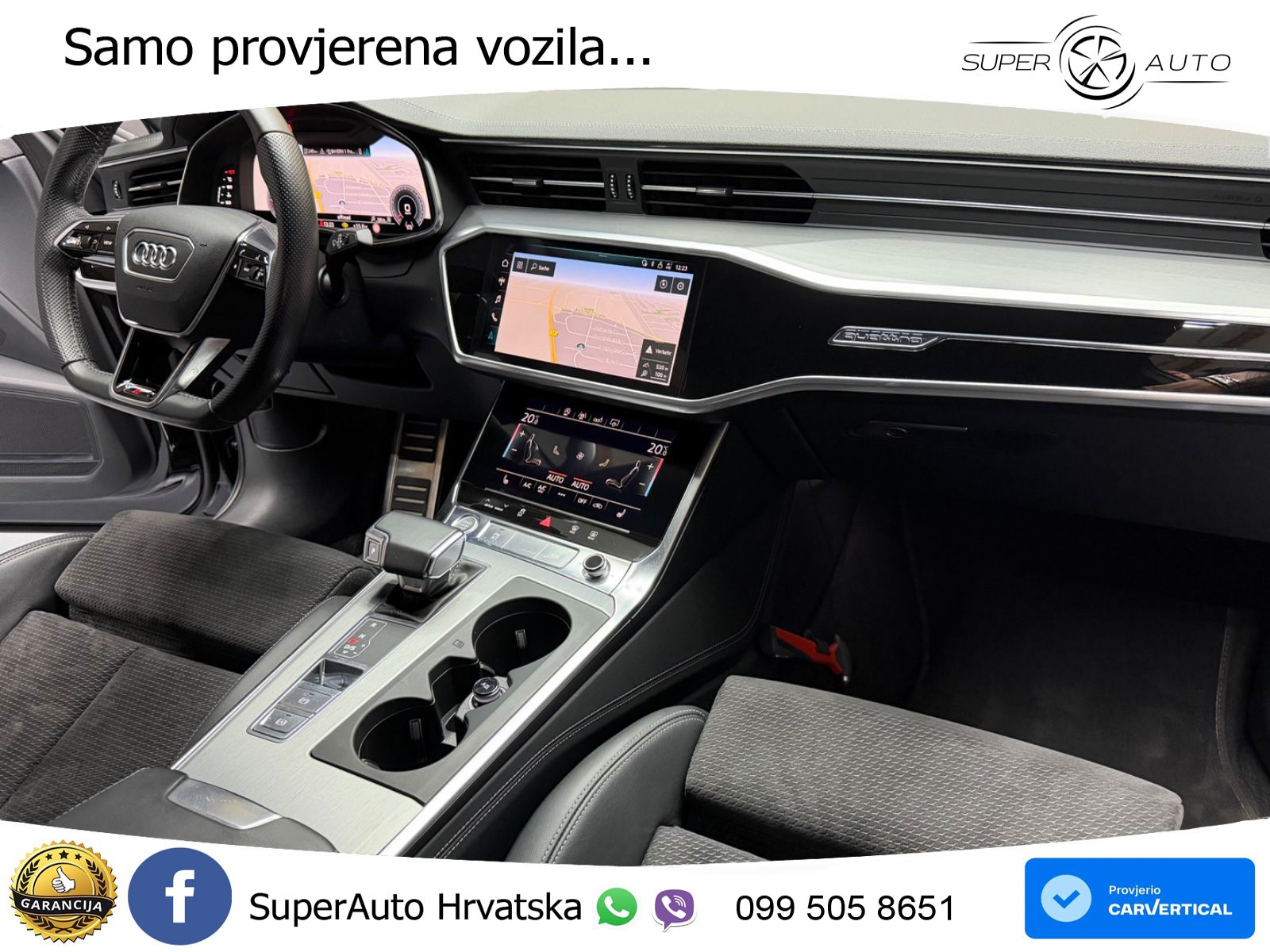 Audi A6 50 TDI V6 (286 KS) quattro tiptronic S line ZRAČNI+ACC+GR SJED+360