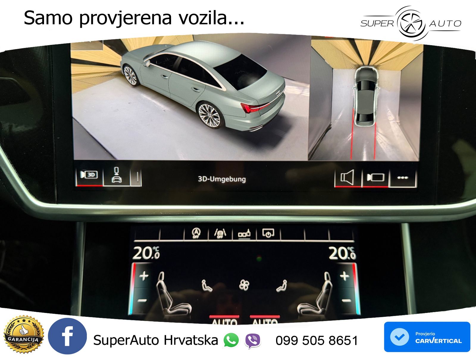 Audi A6 50 TDI V6 (286 KS) quattro tiptronic S line ZRAČNI+ACC+GR SJED+360