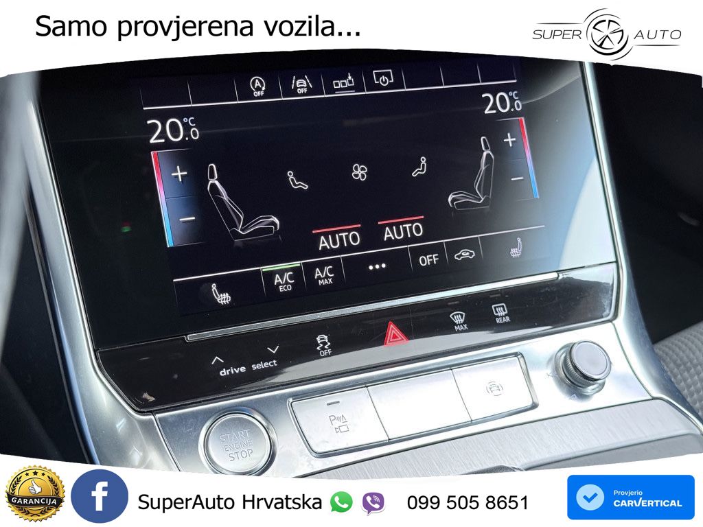 Audi A6 50 TDI V6 (286 KS) quattro tiptronic S line ZRAČNI+ACC+GR SJED+360