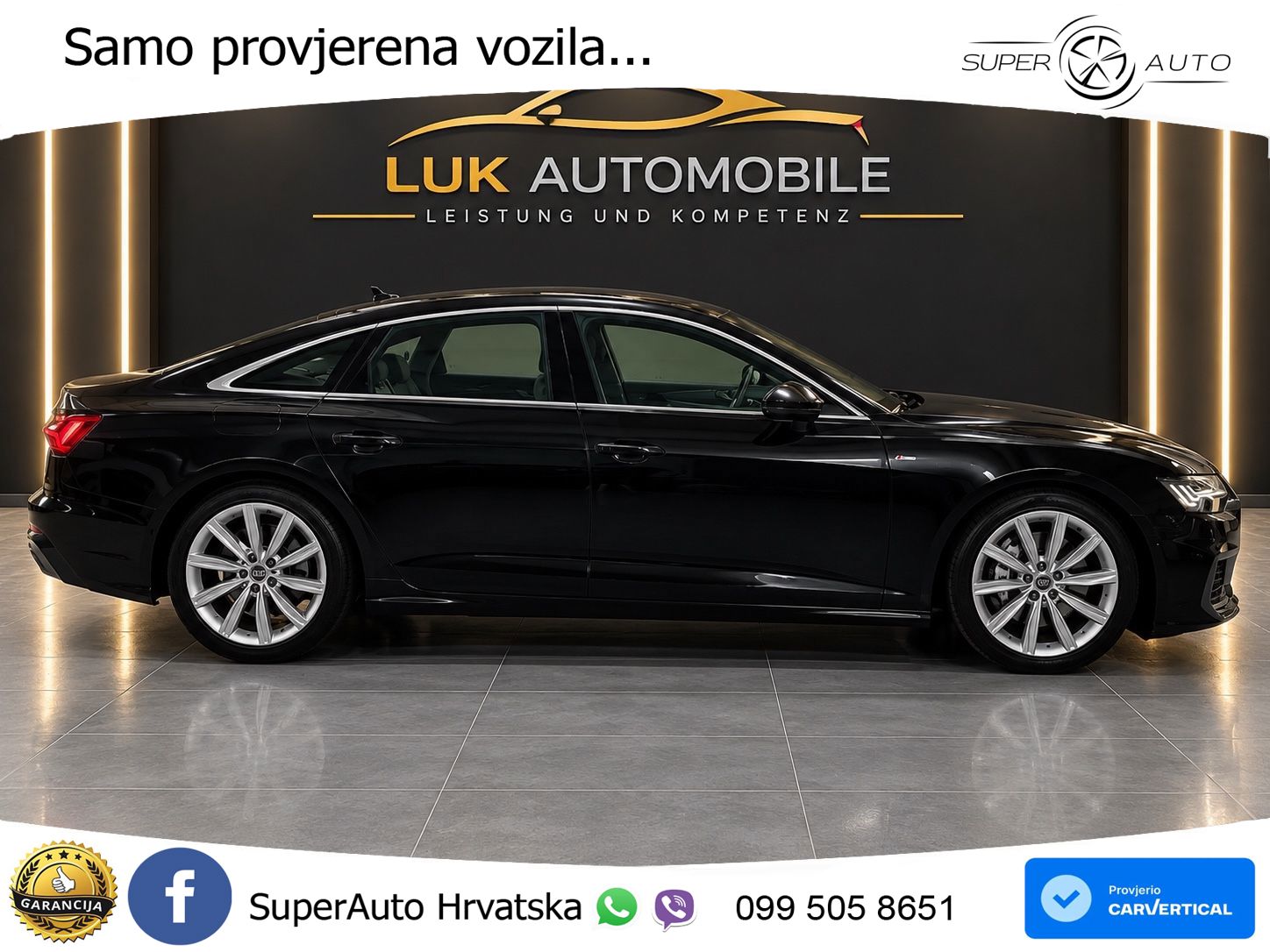 Audi A6 50 TDI V6 (286 KS) quattro tiptronic S line ZRAČNI+ACC+GR SJED+360
