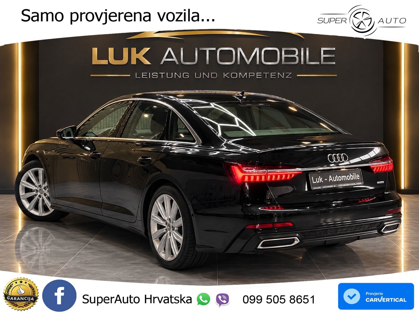 Audi A6 50 TDI V6 (286 KS) quattro tiptronic S line ZRAČNI+ACC+GR SJED+360