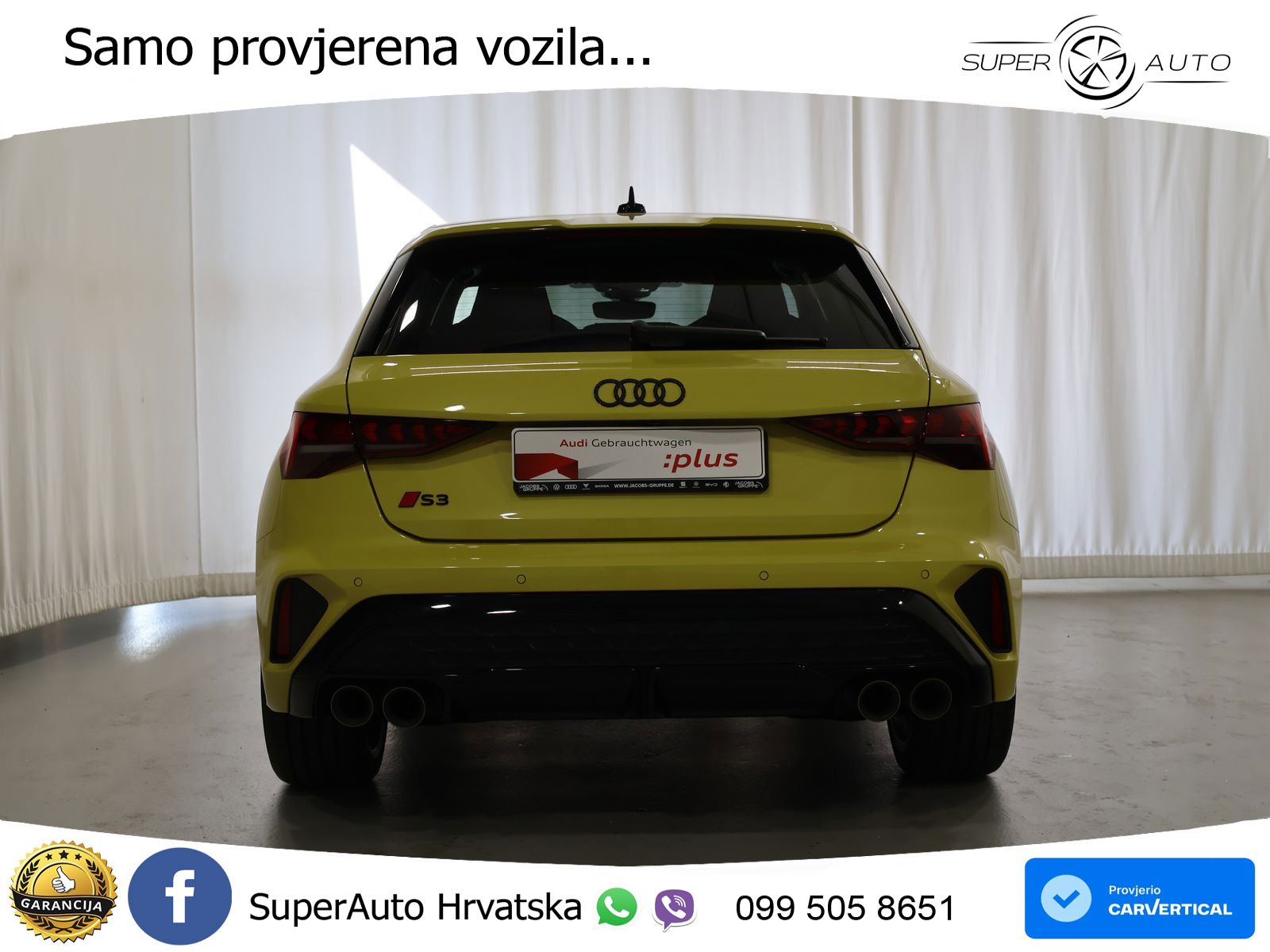 Audi S3 2.0 TFSI (333 KS) quattro S tronic MATRIX+GR SJED+KAM