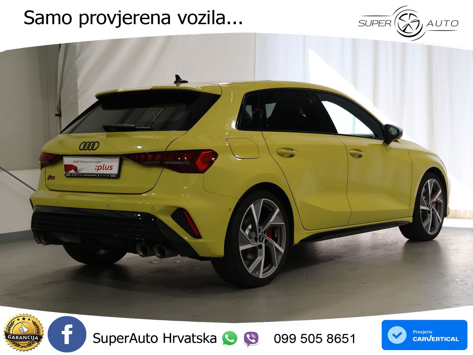 Audi S3 2.0 TFSI (333 KS) quattro S tronic MATRIX+GR SJED+KAM