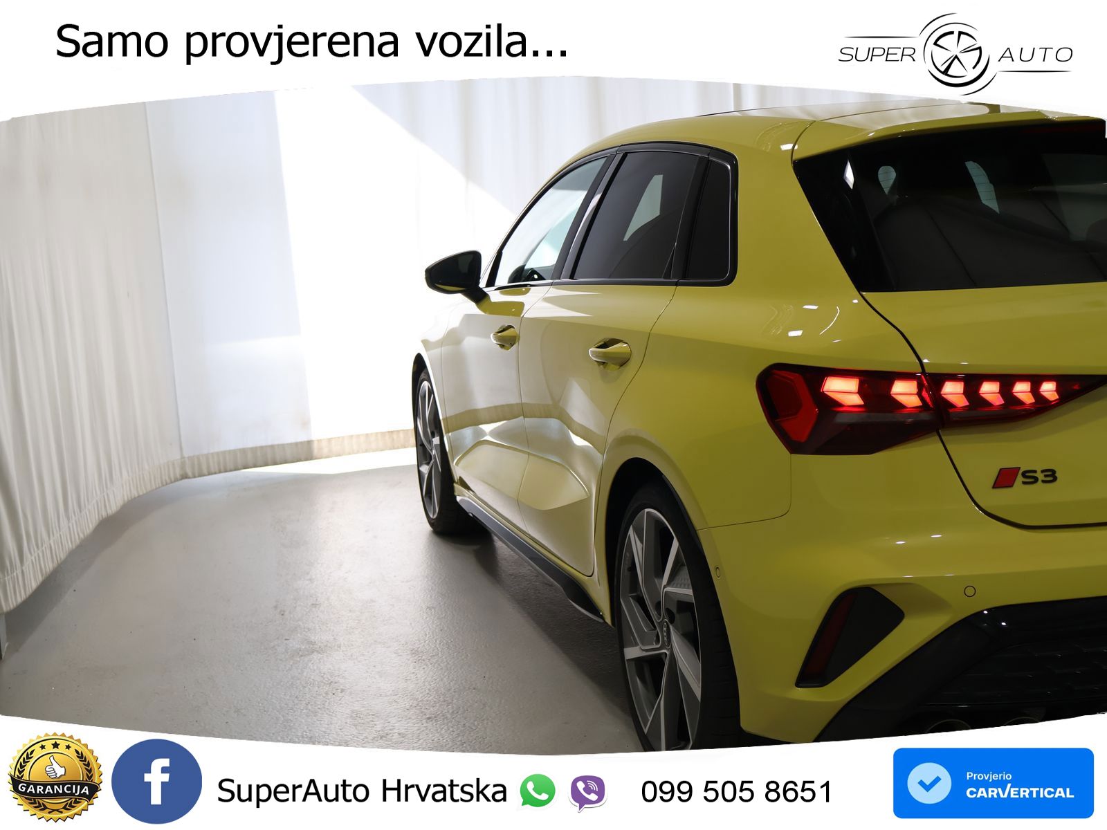 Audi S3 2.0 TFSI (333 KS) quattro S tronic MATRIX+GR SJED+KAM