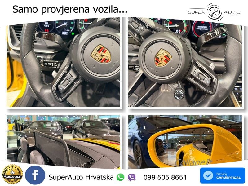Porsche 911 Turbo S Cabriolet 3.8 (650 KS) PDK ZRAČNI+ACC+GR SJED+KAM