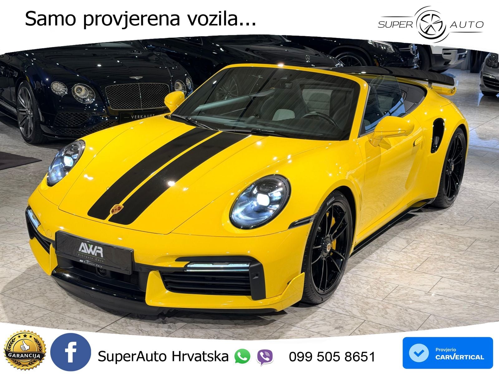 Porsche 911 Turbo S Cabriolet 3.8 (650 KS) PDK ZRAČNI+ACC+GR SJED+KAM