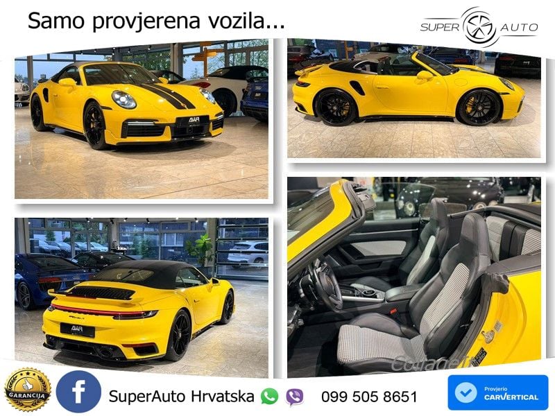Porsche 911 Turbo S Cabriolet 3.8 (650 KS) PDK ZRAČNI+ACC+GR SJED+KAM