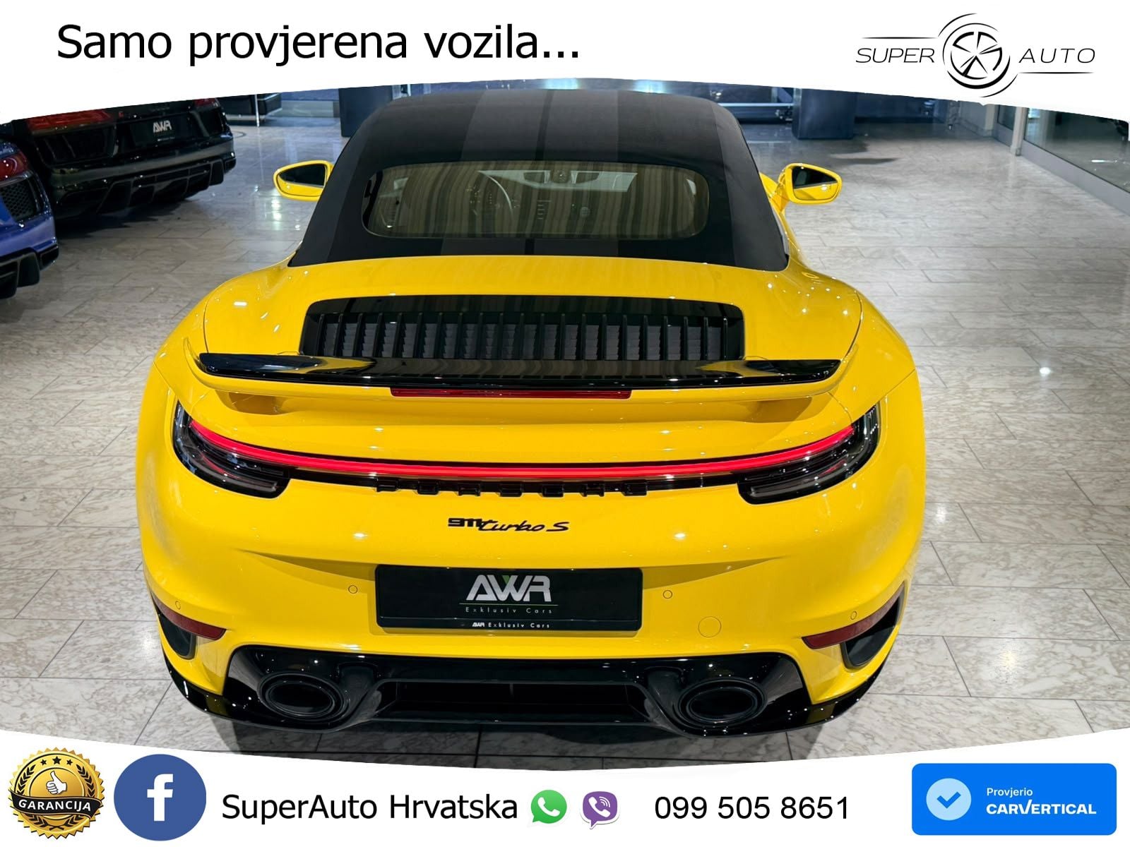 Porsche 911 Turbo S Cabriolet 3.8 (650 KS) PDK ZRAČNI+ACC+GR SJED+KAM
