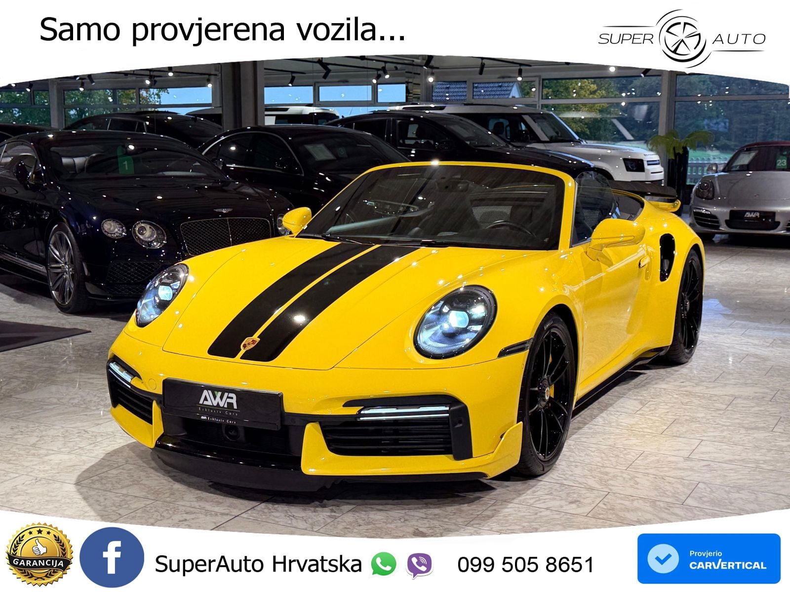 Porsche 911 Turbo S Cabriolet 3.8 (650 KS) PDK ZRAČNI+ACC+GR SJED+KAM