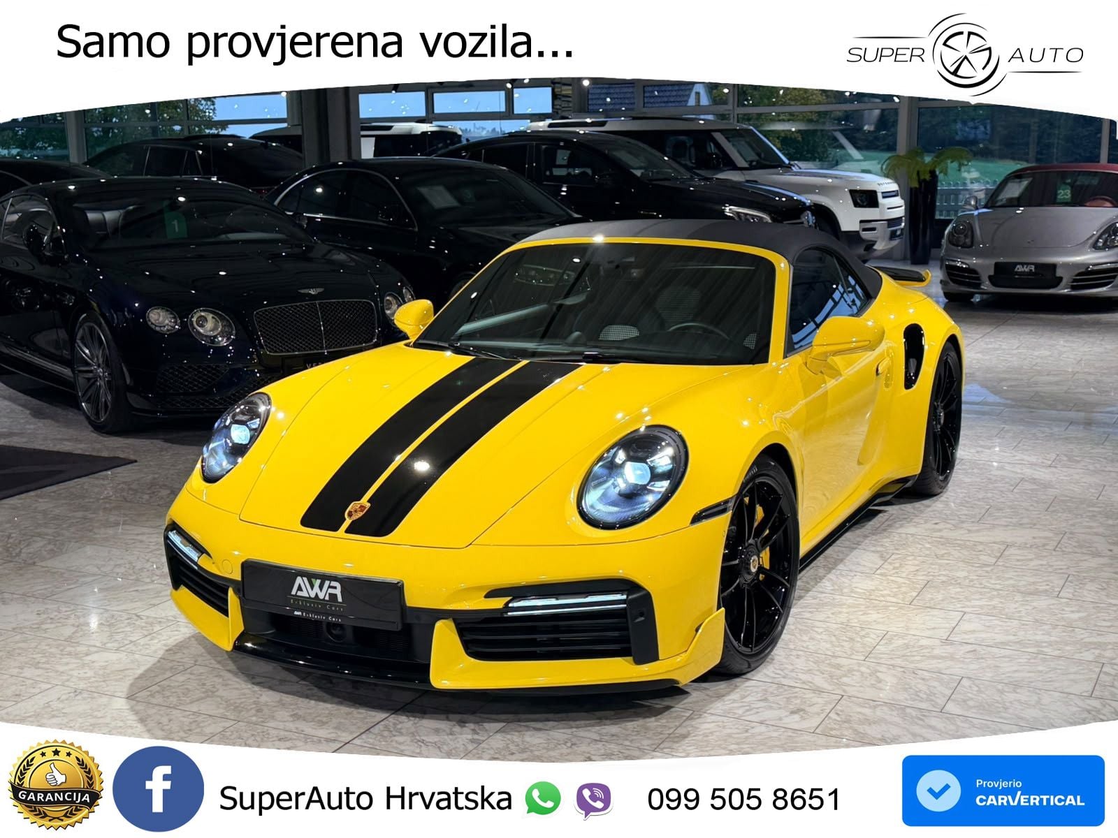 Porsche 911 Turbo S Cabriolet 3.8 (650 KS) PDK ZRAČNI+ACC+GR SJED+KAM