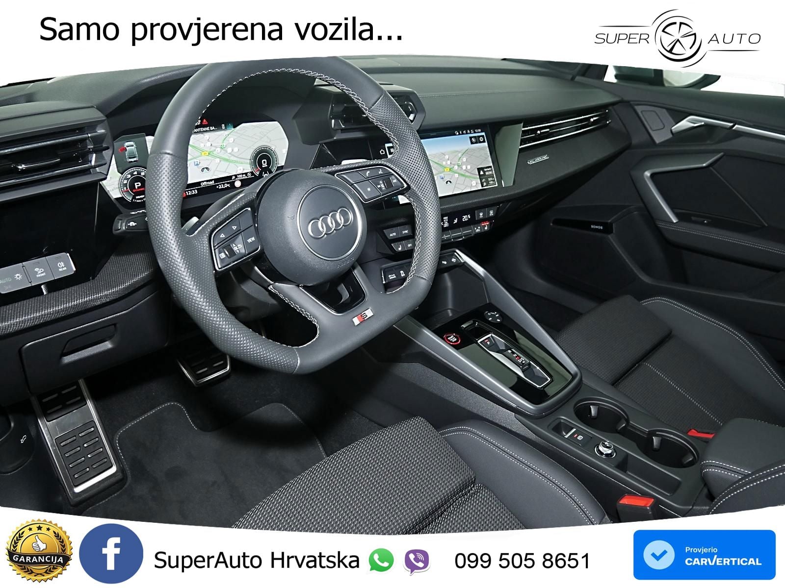 Audi S3 Limuzina 2.0 TFSI (333 KS) quattro S tronic LED+GR SJED+ACC