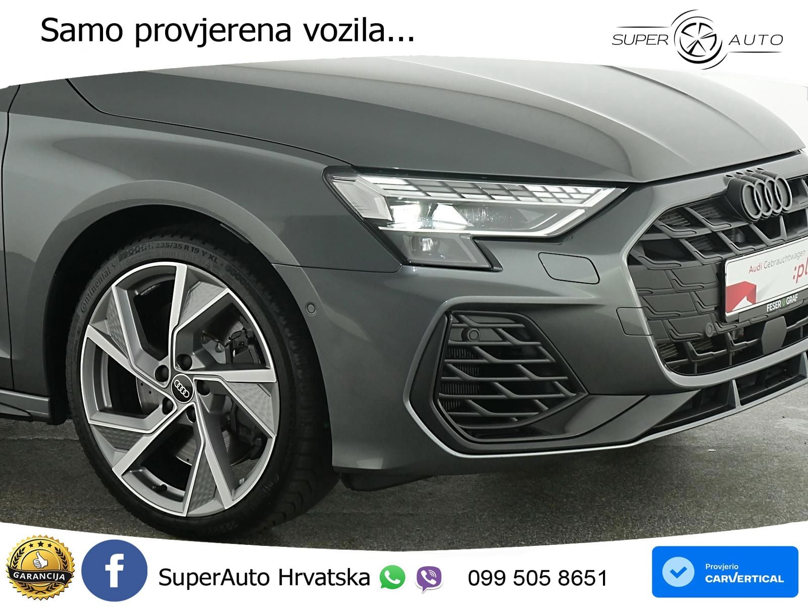 Audi S3 Limuzina 2.0 TFSI (333 KS) quattro S tronic LED+GR SJED+ACC