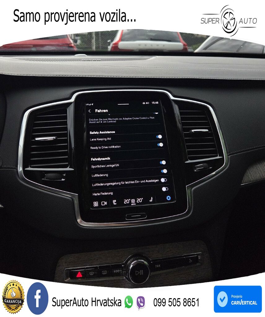 Volvo XC90 2.0 B5 Diesel AWD Automatic ZRAČNI+ACC+GR SJED+KAM+PANO
