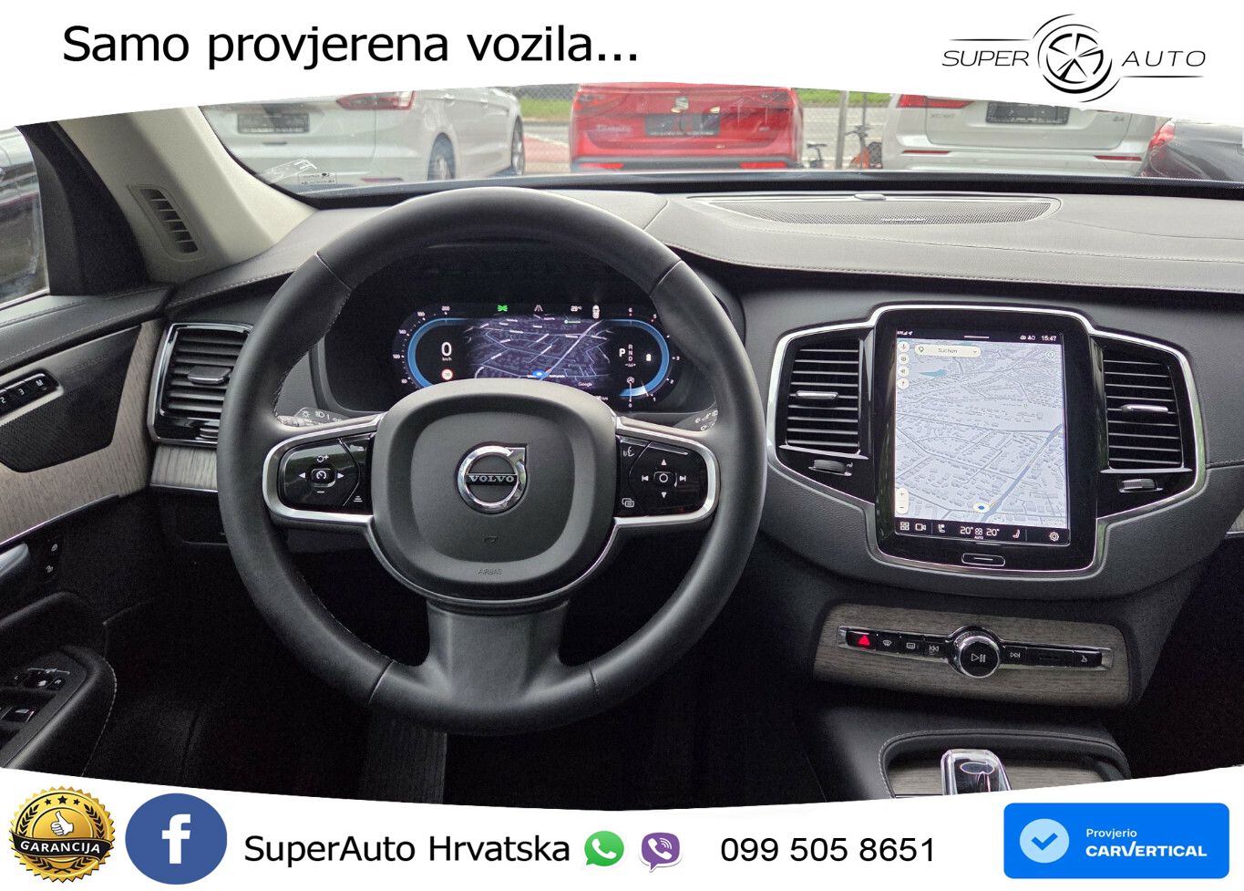 Volvo XC90 2.0 B5 Diesel AWD Automatic ZRAČNI+ACC+GR SJED+KAM+PANO