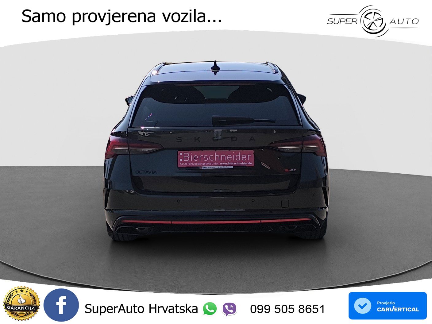 Škoda Octavia Combi RS 2.0 TSI (265 KS) DSG LED+GR SJED+ACC