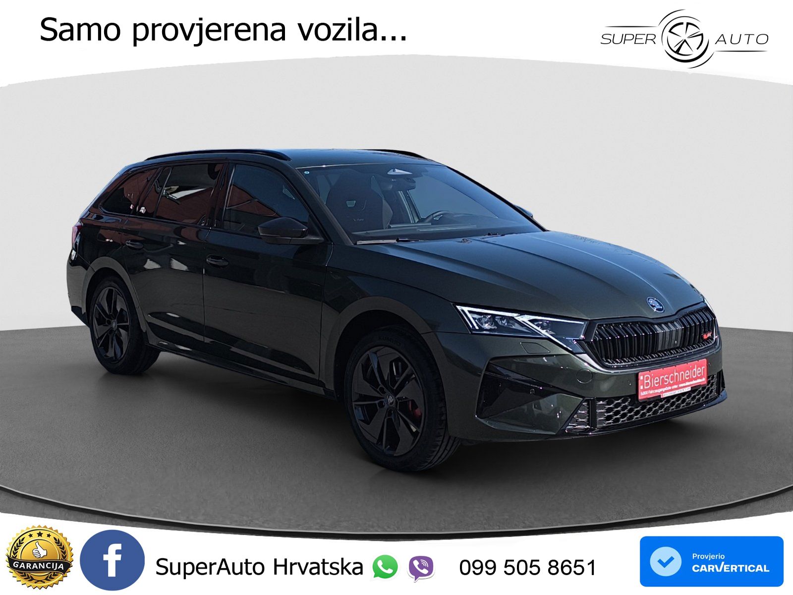 Škoda Octavia Combi RS 2.0 TSI (265 KS) DSG LED+GR SJED+ACC