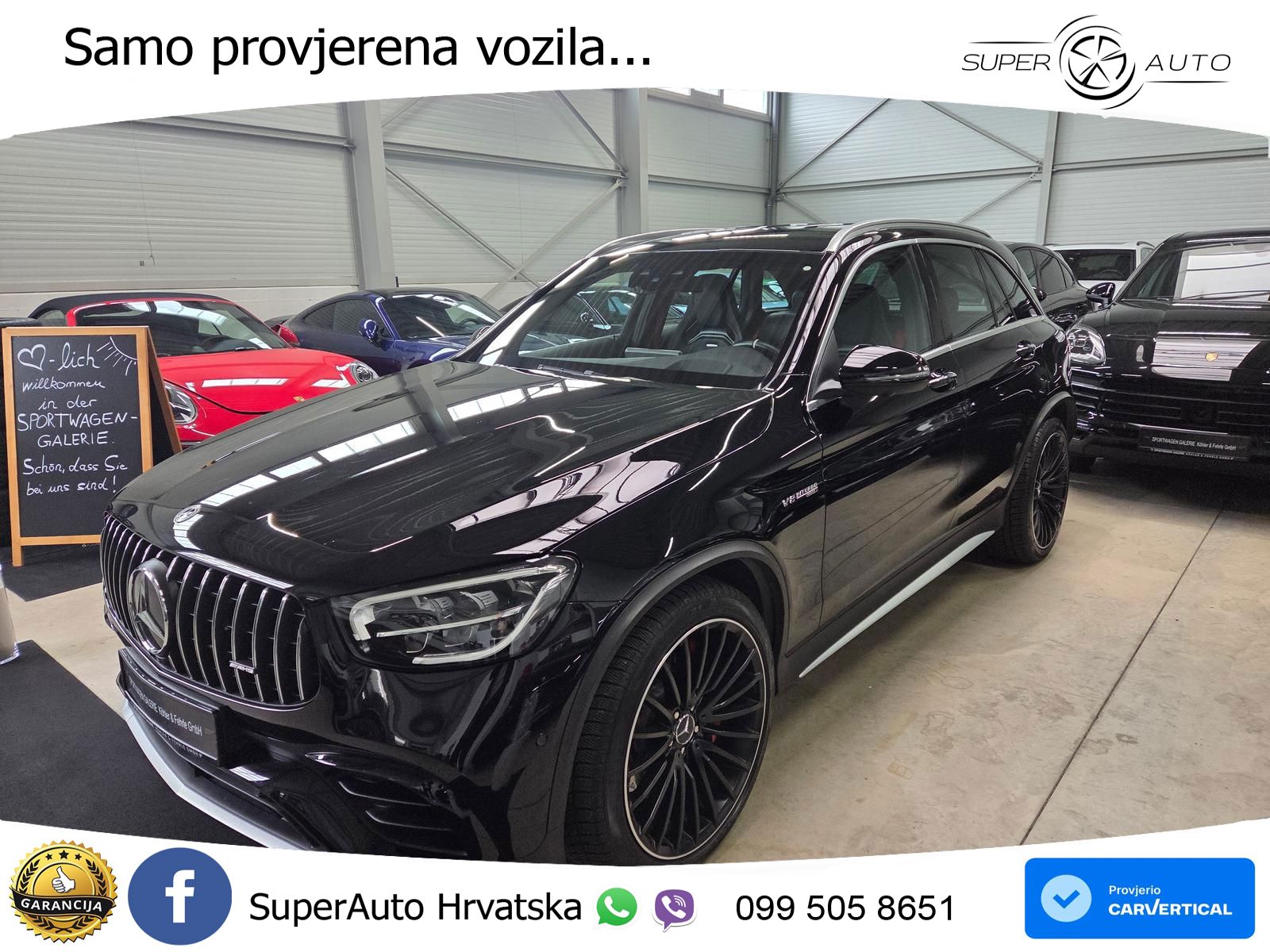 Mercedes AMG GLC 63 S V8 (510 KS) 4MATIC+ MCT ZRAČNI+ACC+GR SJED+360