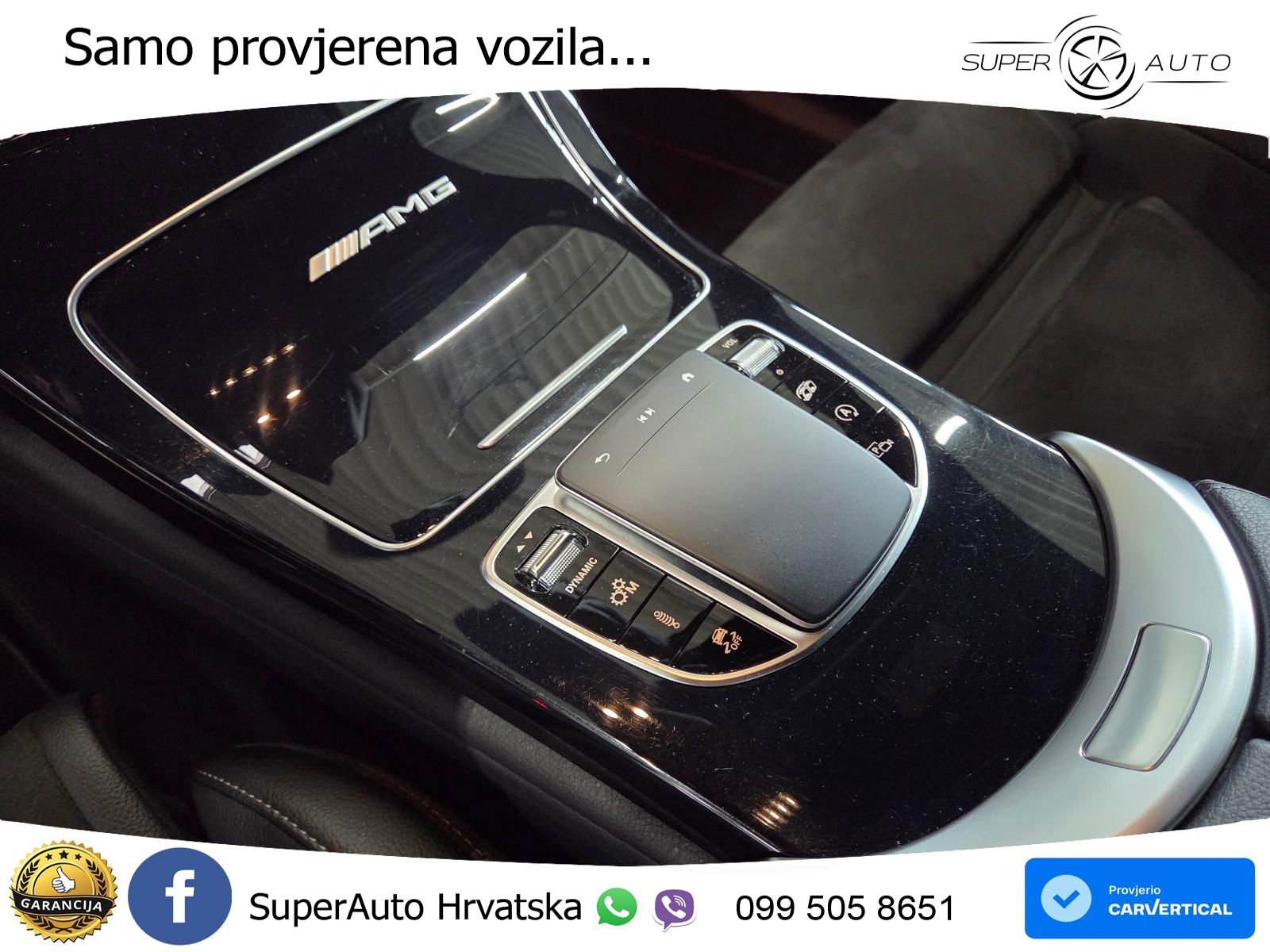 Mercedes AMG GLC 63 S V8 (510 KS) 4MATIC+ MCT ZRAČNI+ACC+GR SJED+360