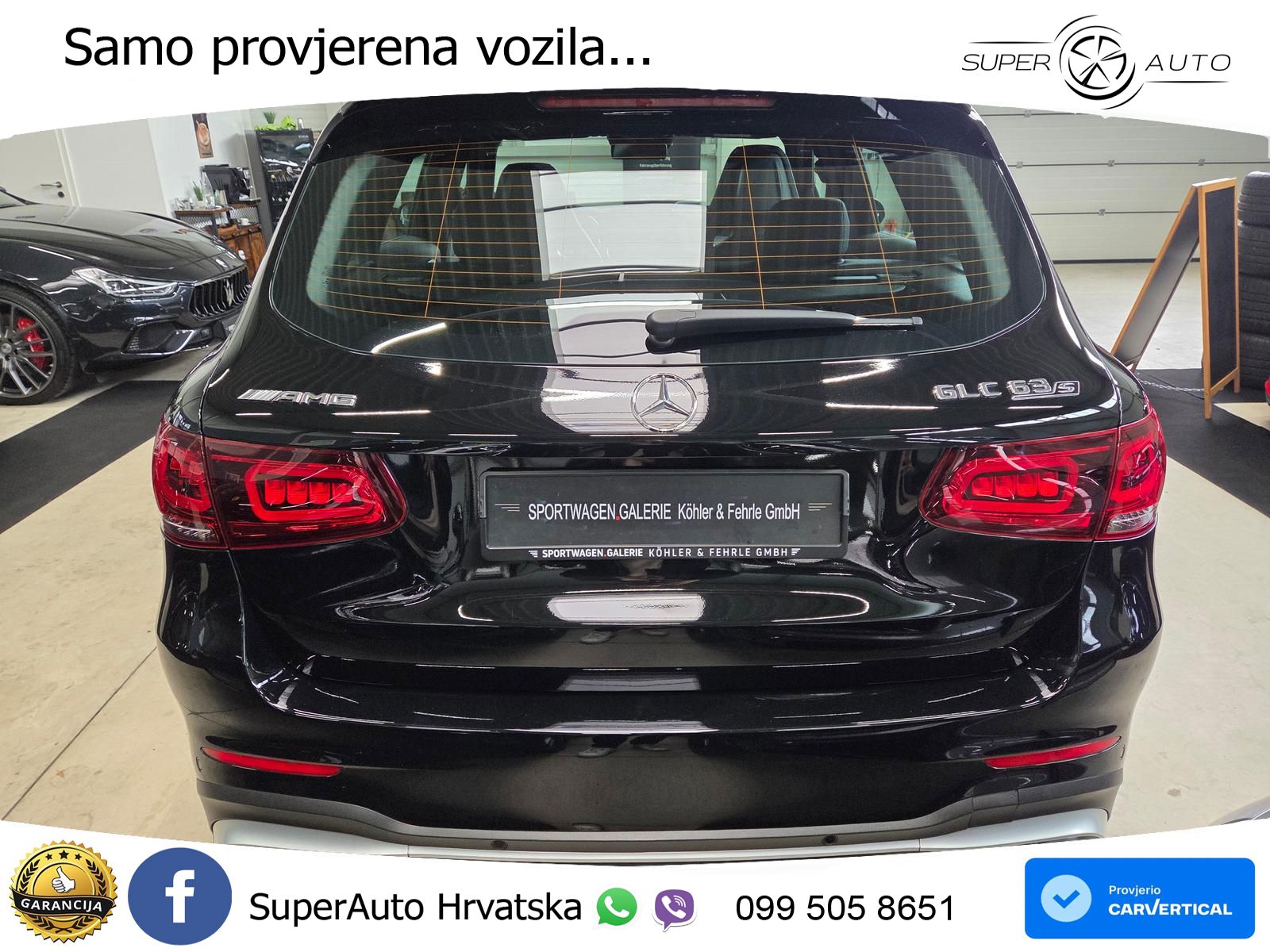 Mercedes AMG GLC 63 S V8 (510 KS) 4MATIC+ MCT ZRAČNI+ACC+GR SJED+360